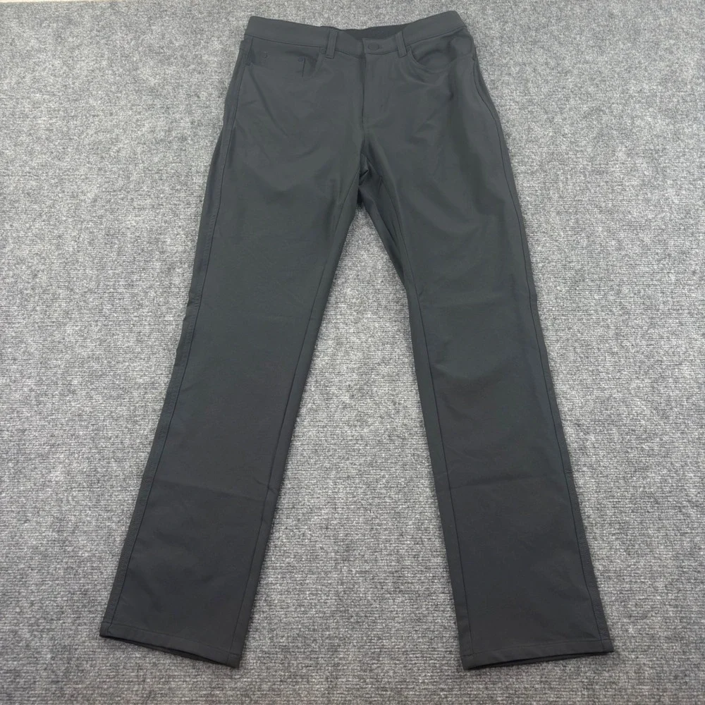 Greg Norman Golf Pants 30x32 Black Performance Stretch Tech Trousers NWT Mens - Picture 2 of 8